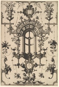 現代のグロテスクなストラップワーク、1554年。 作： Johannes van Doetecum I