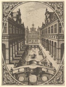 Scenographiae... のプレート、約。 1560年。 作： Johannes van Doetecum I