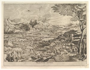素朴なソリシチュード 素朴なソリシチュード（『大いなる風景』より） 1555-56年頃 作： Johannes van Doetecum I