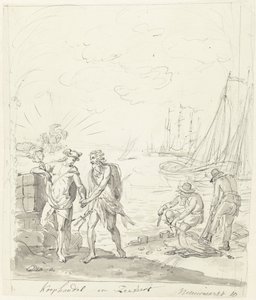 商業と海運、ニューマルクトの装飾、1795 商業と海事 (オブジェクトのタイトル) 作： Johannes van Dregt (rejected attribution)