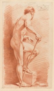 横から見た男性立裸体（一等賞 1773年） 作： Johannes van Dregt