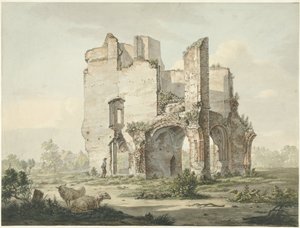 ラインスブルク修道院の遺跡 作： Johannes van Lexmond