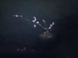 梅の花の静物画