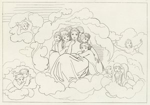 天体流星群、パラダイス、カント30(彫刻) 作： John (after) Flaxman