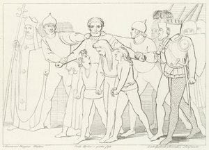 ウゴリーノ伯爵、『インフェルノ』カント33（彫刻 作： John (after) Flaxman