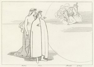 月の住人、楽園、カント3(彫刻) 作： John (after) Flaxman
