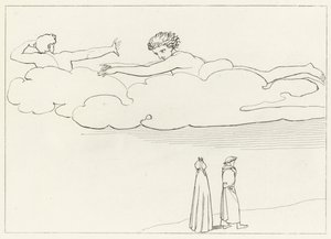 妬みからの浄化、煉獄、カント13（エングレーヴィング 作： John (after) Flaxman