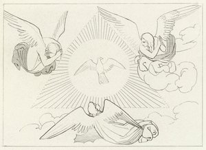 三位一体の賛美、パラダイス、カント13（エングレーヴィング 作： John (after) Flaxman