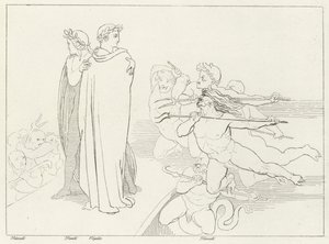 The Bridge, Inferno, Canto 21 (ingraving) 作： John (after) Flaxman