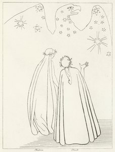 天空の鷲、楽園、カント19（彫刻 作： John (after) Flaxman