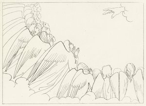 ヒエラルキー、パラダイス、カント29（エングレーヴィング 作： John (after) Flaxman