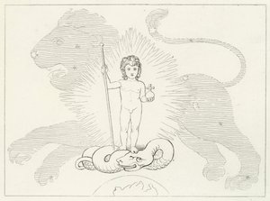 幼い救世主、パラダイス、カント16（エングレーヴィング 作： John (after) Flaxman