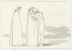 ソルデロとの出会い、煉獄、カント6（エングレーヴィング 作： John (after) Flaxman
