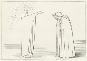 執行猶予の山、煉獄の山、カント1（エングレーヴィング 作： John (after) Flaxman