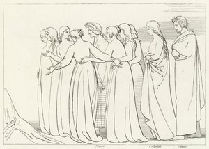 ユーノエ川、煉獄、カント33（エングレーヴィング 作： John (after) Flaxman