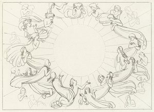 太陽、楽園、カント12（エングレービング 作： John (after) Flaxman