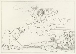 罪悪感の恐ろしさ、楽園、カント22（エングレーヴィング 作： John (after) Flaxman