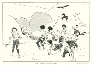 原始の光景："おお！なんという驚き！"(リトグラフ） 作： John (after) Hassall