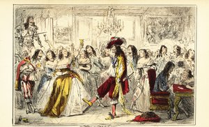 王政復古期のダンスパーティでのチャールズ2世（1660年頃 作： John (after) Leech