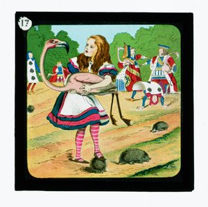 不思議の国のアリス」カラーランタンスライド（ランタンスライド 作： John (after) Tenniel