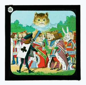 不思議の国のアリス」カラーランタンスライド（ランタンスライド 作： John (after) Tenniel