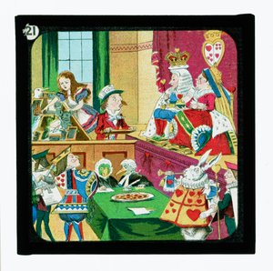 不思議の国のアリス」カラーランタンスライド（ランタンスライド 作： John (after) Tenniel