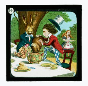 不思議の国のアリス」カラーランタンスライド（ランタンスライド 作： John (after) Tenniel