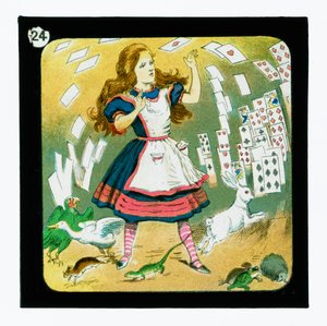 不思議の国のアリス」カラーランタンスライド（ランタンスライド 作： John (after) Tenniel