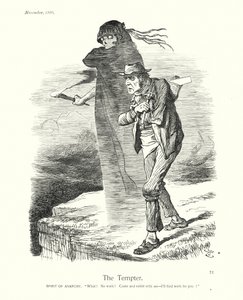 サー・ジョン・テニエルの漫画誘惑者（エングレーヴィング） 作： John (after) Tenniel