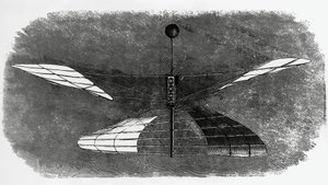 エンリコ・フォルラニーニのヘリコプター（1848-1930）、インク画、イタリア 作： Walter Charles Mills