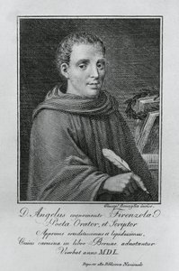 Agnolo Firenzuola（1493-1543）の肖像（イタリアの作家・人文主義者）、Giuseppe Benaglia（1796年頃～1830年頃）のエングレーヴィング。 作： Walter Charles Mills