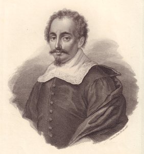 イタリアの地理学者ヤコポ・カンテッリ（1643-1695）の肖像、Caterina Piotti-Pirolaによる銅版画 作： Walter Charles Mills