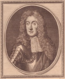 イングランドのジェームズ2世（1633-1701）の肖像、G・クネラーの絵画からジョン・ゴールダー（1729-1795）による銅版画 作： Walter Charles Mills