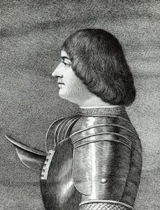 ミラノ公爵ルドヴィコ・スフォルツァ（イル・モーロ）の肖像（1452-1508年）、エングレーヴィング