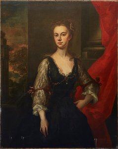 肖像画はエリザベス、ペンブローク伯爵夫人（1674-1739）（キャンバスに油彩） 作： John (studio of) Vanderbank