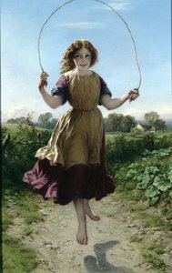 スキップする少女、1863