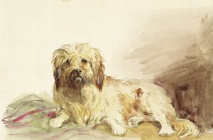 アーティストの犬、1860年頃