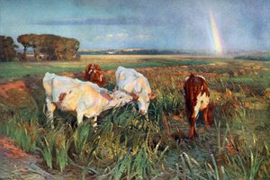 The River Bank」、1902年、1912年。 作： John Alfred Arnesby Brown