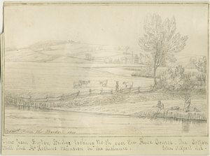 バートンアポントレント：ペンとインクの描画、1818 作： John Allport