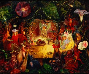 妖精の宴会、1859 作： John Anster Fitzgerald