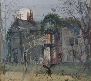 オールドホール、月光の妖精 作： John Anster Fitzgerald