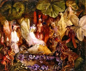 Who Killed Cock Robin?(油彩・キャンバス) 作： John Anster Fitzgerald