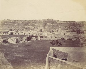 エルサレム、1857年。 作： John Anthony