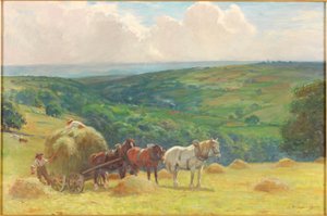 干し草、1900 作： John Atkinson