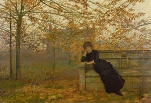 秋の後悔、1882 作： John Atkinson Grimshaw