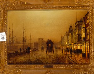グラスゴードック、1892 作： John Atkinson Grimshaw