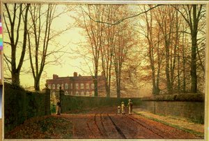 教会に行く、1880 作： John Atkinson Grimshaw