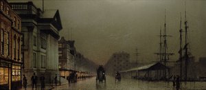 リバプール、1893 作： John Atkinson Grimshaw