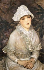 マイウィーホワイトローズ、1882 作： John Atkinson Grimshaw