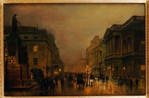 ポールモール 作： John Atkinson Grimshaw